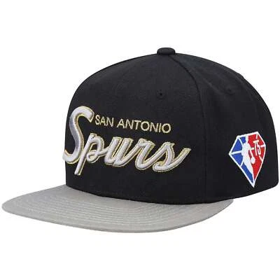 ESPUELAS SNAPBACK MITCHELL & NESS NBA 75TH GOLD PARA HOMBRE - NEGRAS Foto 1 de 4