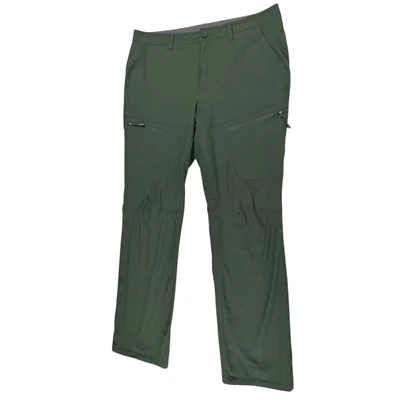 Pantalones forrados de vellón Eddie Bauer Rainier para mujer 12 verdes Guide Pro cargo exterior Foto 1 de 4