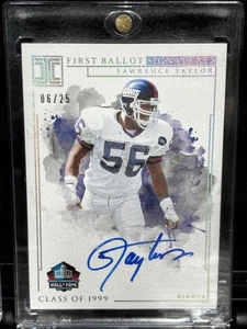 2019 Impeccable Football First Ballot Signatures - Lawrence Taylor - Auto 06/25 - Picture 1 of 2
