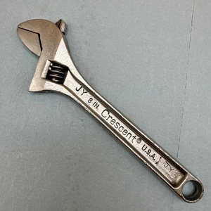Crescent Wrench 8" Adjustable Wrench Crestoloy Forged Steel Made In USA - Picture 1 of 7