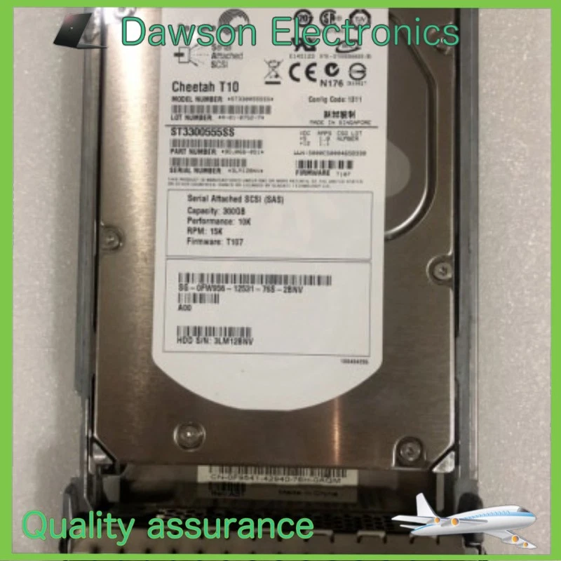 Dell 300Gb 3.5" Hard Drive FW956 Sas Internal 10K ST3300555SS 9DJ066-051 - Image 1 of 2
