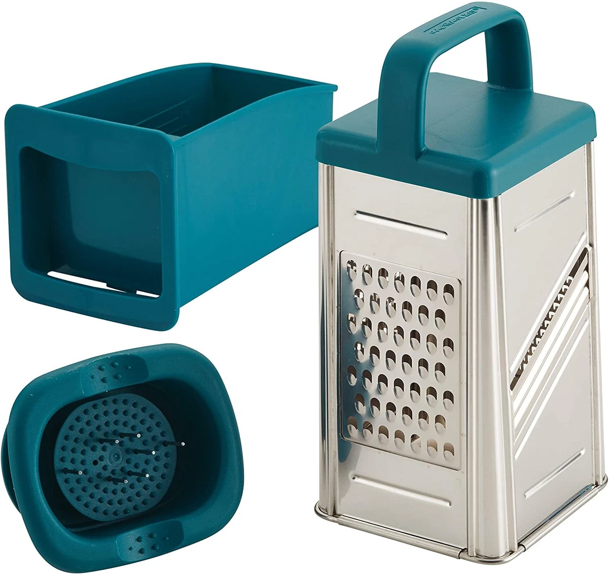 Hand Crank Cheese Grater (Blue) - Easy To Use, Easy To Clean Kitchen Grater