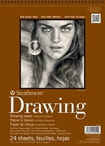 Strathmore 400-3 STR-400-3 24 Sheet No.80 Drawing Pad, 8 by 10", 8"x10", 8 X 10 - Picture 1 of 5