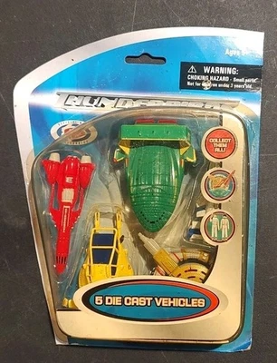 THUNDERBIRDS PELÍCULA Die Cast Vehículos Naves Espaciales Universal Studios Set 5 Foto 1 de 2