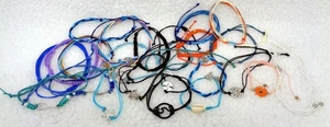 LOT: Various Colors & Charms Friendship Bracelets - Picture 1 of 2