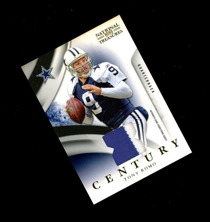 RARE 2009 National Treasures SP TONY ROMO 2 CLR GAME WORN JERSEY PATCH /50! SEE  - Image 1 of 1