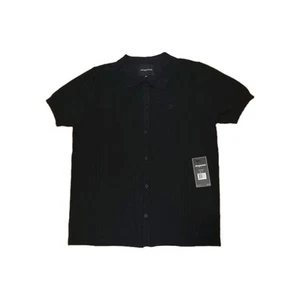 Aeropostal - Button Down Casual Shirt - Mens Medium - Black - Picture 1 of 5