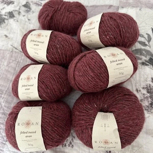 Rowan Felted Tweed Aaron Yarn Red 6×50g 50% Marino Wool 25% Alpaca 25% Viscose - Picture 1 of 9