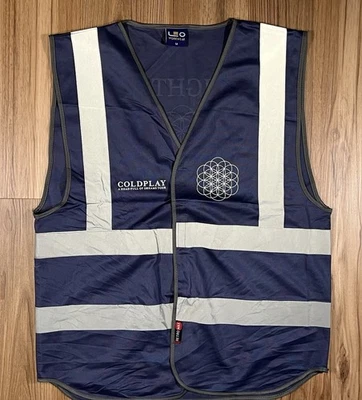 Coldplay A Head Full Of Dreams Tour 2016 Crew Safety Vest Lights Size Medium - Image 1 of 4