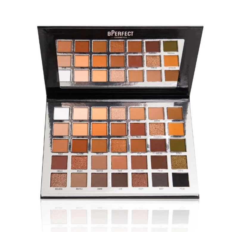 bPerfect Muted Shadow Palette , 28 High Pigmented Mattes 7 Buttery Foiled Shimme - Image 1 of 3