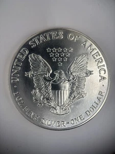 1987 American Silver Eagle 1oz .999 Silver Proof Coin – 2nd Year Issue – AU-58 - Picture 1 of 7