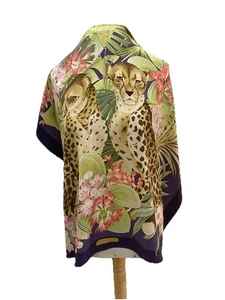 S1# Salvatore Ferragamo lila Seidentuch 34 cm (schlechter Zustand) - Bild 1 von 16