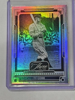 Panini Three and Two Ty Cobb Silver Holo 2025 #/49, tarjeta no. 106 Foto 1 de 4