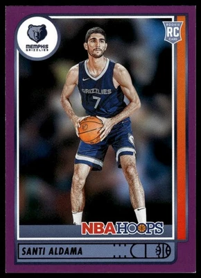 2021-22 Hoops #207 Santi Aldama Purple - Image 1 of 2