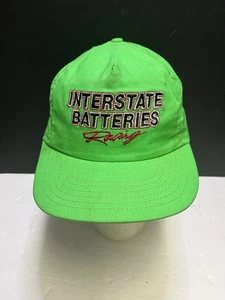 Vintage Interstate Batteries Racing Cap Nascar Neon Snap Back Trucker Baseballmütze - Bild 1 von 4