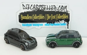 MATCHBOX LOT 2011 MINI COUNTRYMAN 2023 GREEN EUROPEAN HIGHWAYS  BLACK WAGONS II - Picture 1 of 2