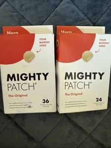 2x Mighty Patch Hydrocolloid Acne 12mm Absorbing Spot Dot Patches 36 Ct & 24 Ct - Picture 1 of 1
