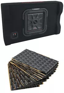 Kicker 49L7TDF102 L7TDF 10" L7T Subwoofer+Shallow Sub Enclosure Box+Rockmat - Picture 1 of 12