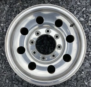 99-05 Ford F250 Excursion 16x7 8 Holes Bright Polished Finish Aluminum Wheel (C) - Picture 1 of 4