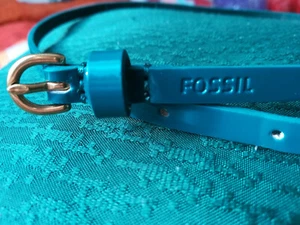 Gürtel Fossil Damen Lac Leder Grün 93cm Top Zustand - Bild 1 von 4