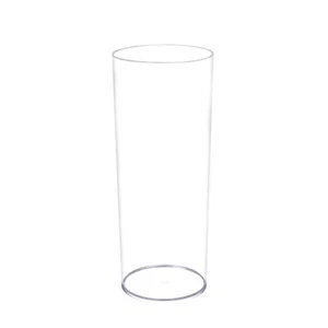 Simply Elegant Acrylic Flower Vase – Cylinder Centerpiece – Plastic Floral Vase - Picture 1 of 5