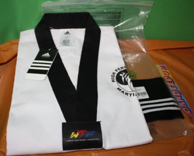 Adidas Federación Mundial de Taekwondo 160CM Talla 160 Champ III Con Etiquetas Uniforme Foto 1 de 4