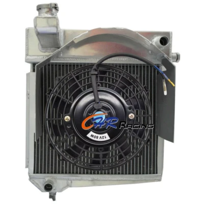 Radiador de aluminio + ventilador para 1958-1967 Austin Healey Sprite/1960-1966 MG Midget MT Foto 1 de 4