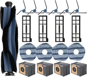 19 PCS Vacuum Accessories Eufy X10 Pro Omni Cleaner Robot 1 Main Brush 6 Side - Picture 1 of 1