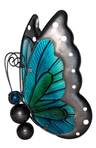 Solar Butterfly Lamp Outdoor Decor LED Light Patio Yard Garden Lawn Deck 10.2" - Picture 1 of 20