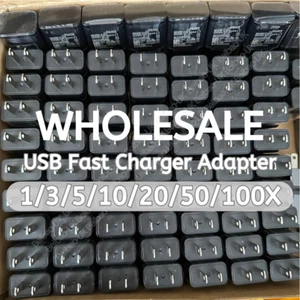 Wholesale Bulk Adaptive USB Fast Wall Charger Power Adapter For Samsung S22 S20 - Picture 1 of 28