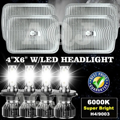 4PCS  HI/LO Beam Led Conversion Headlight for Oldsmobile Toronado 1986-1992 - Image 1 of 4