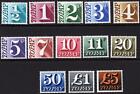 Sg D77-D89 1970-75 POSTAGE DUE Set of 13 UNMOUNTED MINT
