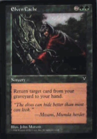 Elven Cache - Visions: #105, Magic: The Gathering Lp R112 - Image 1 of 1