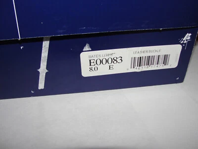 🔥Novo Bates Lites Masculino Fivela Preta Couro Chukkas E00083 Tamanho 8 E - Imagem 1 de 4