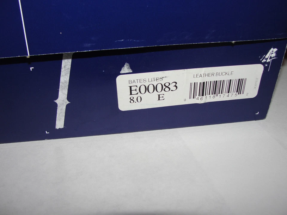 🔥Nuevo Chukkas Bates Lites HOMBRE Negro Hebilla Cuero E00083 Talla 8 E Foto 1 de 4