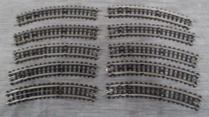 Trix Express Rails 4704 Track - Set 10 pieces - Foto 1 di 1