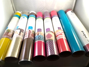 Cricut Premium Vinyl Lot Of 8 NEW (Size & Description Listed Below) - Picture 1 of 5