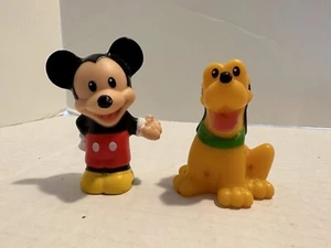 Fisher Price Little People Disney Mickey Mouse Pluto Figures Toys - Picture 1 of 3
