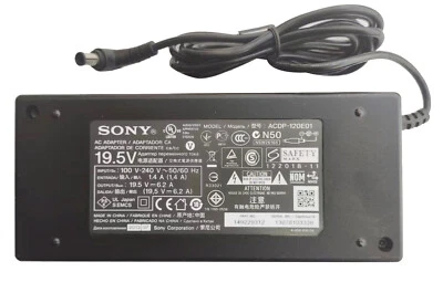 19.5V 6.2A 120W AC Adapter Power Supply Charger For Sony KDL-50W800C KDL-50W680A - image 1 of 3