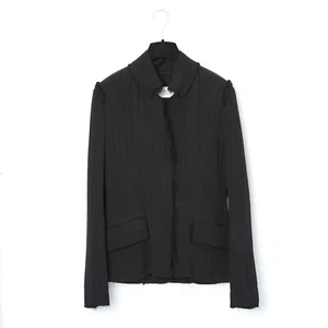 Yves Saint Laurent YSL 2003 Tom Ford Veste FR38 Black Silk Puff Jacket US8 - Imagen 1 de 8