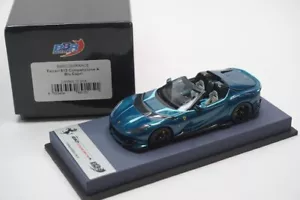 1/43 BBR FERRARI 812 COMPETIZIONE A BLUE CAPRI BLUE LEATHER BASE L10 N MR - Picture 1 of 5