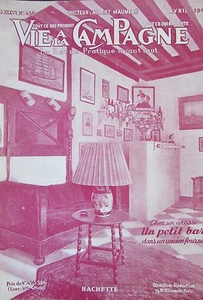 LA VIE à la CAMPAGNE 1947 BAR FOURNIL CHAMPIGNONS VOLAILLES ELEVAGE CHIENS  - Picture 1 of 2