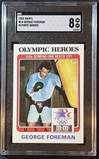 1983 Topps  M&M's Olympic Heroes George Foreman #14 SGC 8 NM/MT