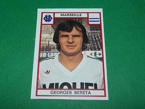 GEORGES BERETA OLYMPIQUE MARSEILLE OM RECOVERY PANINI FOOTBALL 76 1975-1976