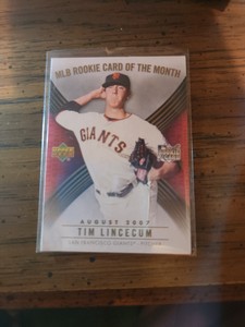 2007 Upper Deck MLB Rookie Card of the Month Tim Lincecum #ROM-5 Rookie RC