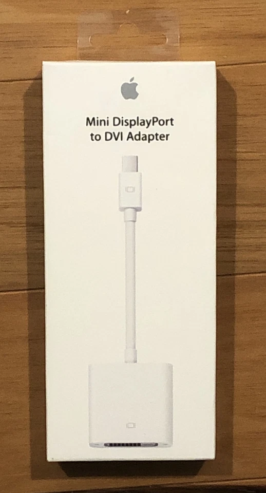 Apple OEM Genuine Mini DisplayPort to DVI Adapter A1305 White NEW - Image 1 of 3