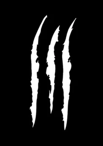 25"x10"CLAW GRAPHIC Fits Dodge Challenger Charger RT SRT Decal Scratch Headlight - Picture 1 of 30