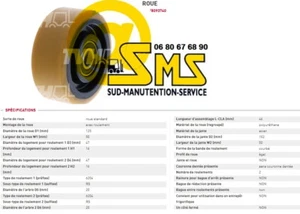 PRAMAC LIFTER ROUE STABILISATRICE 125 50 50 20 TRANSPALETTE LX14/45 - Picture 1 of 1