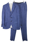 SUITSUPPLY Lazio Single Breasted Slim / Brescia Suit Men's UK 38 Wool Silk Linen