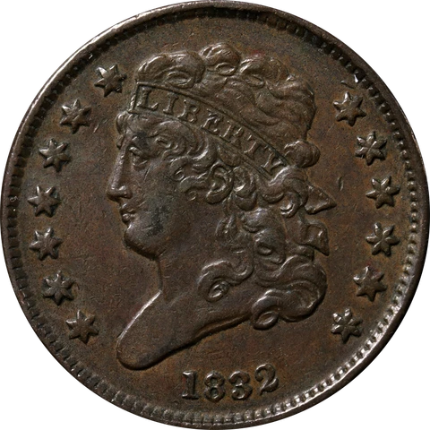 1832 Half Cent - Choice Great Deals From The Executive Coin Company Cover